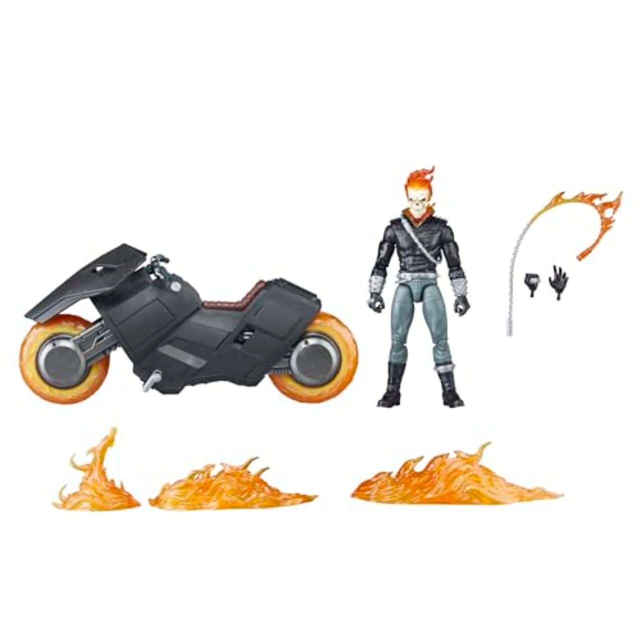 Marvel Legends Series Ghost Rider (Danny Ketch) with Motorcycle, Marvel 85th Anniversary Comics Collectible 6-Inch Action Figure